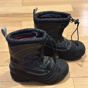 The North Face Waterproof Outdoor Snow Boots Kids - Black